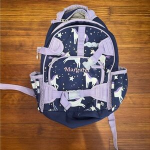 Pottery Barn Kids “Margaret” Unicorn Backpack EUC!